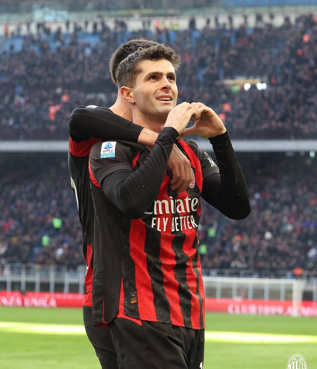 美队破门，夏季新援梅开二度，AC米兰主场3-0大胜维罗纳，暂居意甲榜首